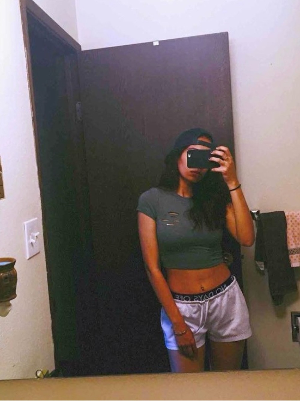 Distressed Crop Top